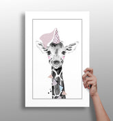 Giraffe Aluminum Print.